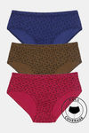 Rosaline Pure Cotton Full Coverage Heart n Circle Panty (Pack of 3) — thumbnail 1